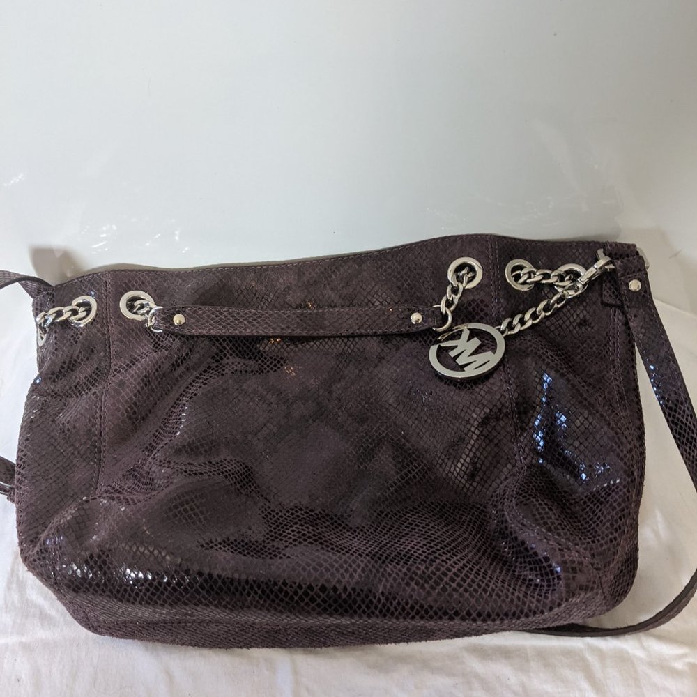 Michael Kors Chain Ring Python Tote Bag - image 2